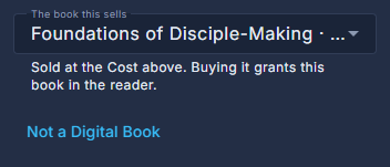 A digital version: the library book it sells, and Not a Digital Book to undo it.