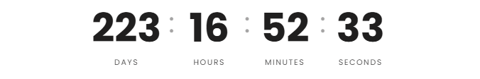 Countdown: a clock counting to a date you set.