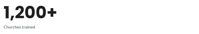 Figure: a number that counts up when the visitor reaches it, with words under it.